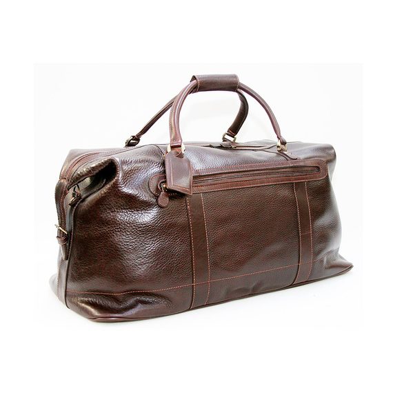 Flybuys: Konev Leather Weekender Carry Bag