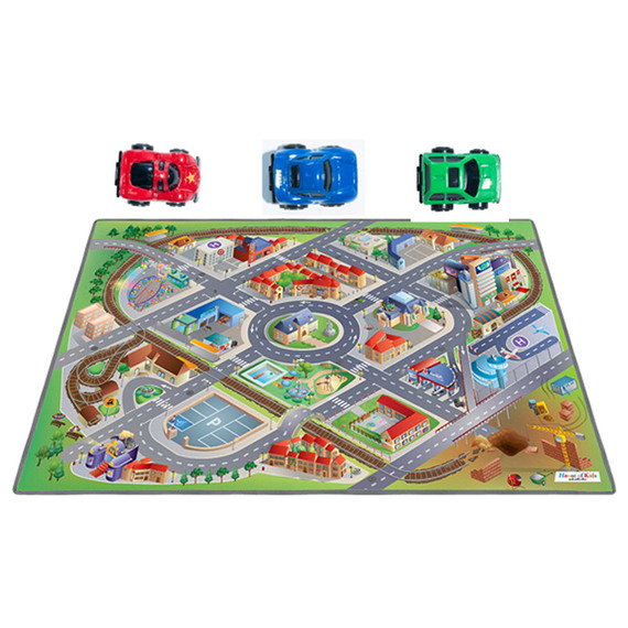 Fly Buys: Playmat - District Road Map with accessories