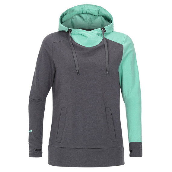 Fly Buys: Torpedo7 Women's Merino Vista Pullover - Charcoal/Teal