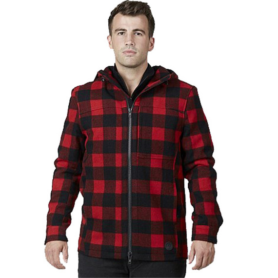 Fly Buys: Swanndri Hudson Wool Hoody Red/Black